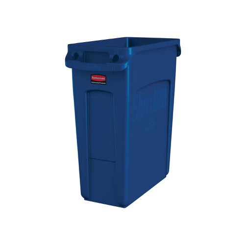 Rubbermaid Slim Jim Vented Container 60L Blue 1971257 | Rubbermaid