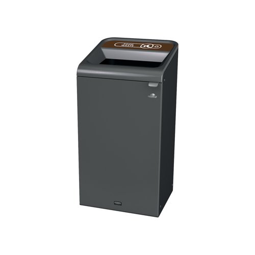 Rubbermaid Configure Container with Food Waste Label 87L Brown 2154756