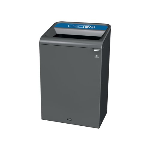 Rubbermaid Configure Container with Paper Recycling Label 125L Blue 2154760