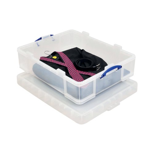 Really Useful 70L Plastic Storage Box W810xD620xH225mm Clear 70C | Really Useful Products