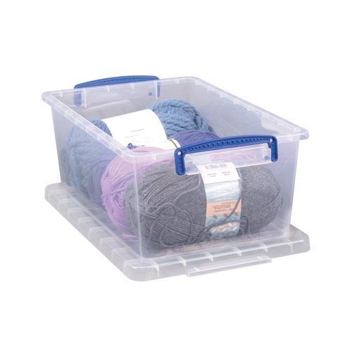 Really Useful Nesting Storage Box 10.1L Clear Pack of 3 10.1C-PK3