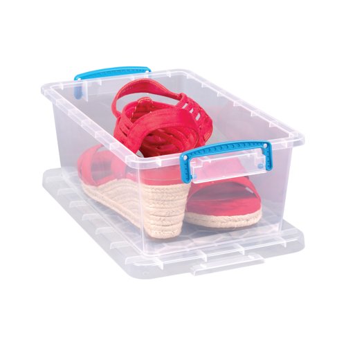 Really Useful Storage Box 5.3 Litre Clear Pack of 3 5.3C-PK3 - RUP79288 | Really Useful Products