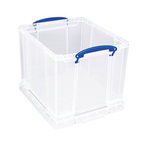 Really Useful Stacking Box Handles 25.7L Clear Pack of 3 25.7C-PK3CB
