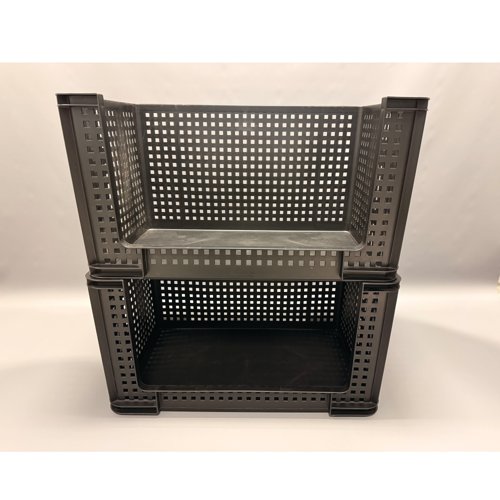 Really Useful Open Fronted Crate 84 Litre Black 84OFC-BK - RUP79315 | Really Useful Products