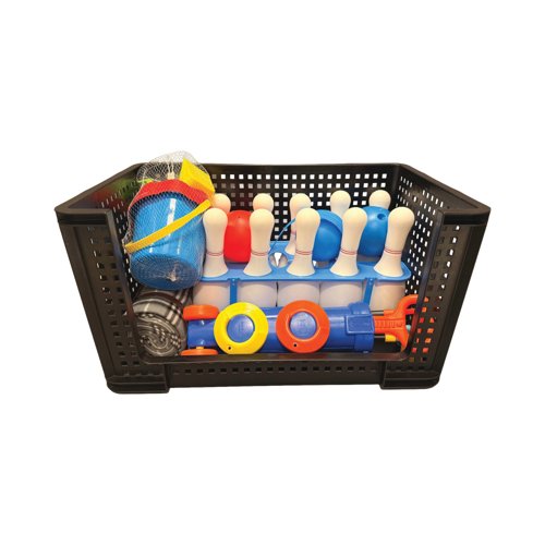 Really Useful Open Fronted Crate 84 Litre Black 84OFC-BK - RUP79315 | Really Useful Products