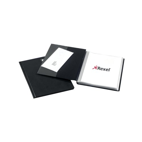 Rexel Nyrex Slimview Display Book 50 Pocket A4 Black 10048BK | ACCO Brands