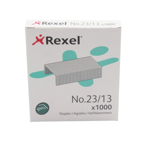 Rexel No 23 Staples 13mm (Pack of 1000) 2101053 | RX13522 | ACCO Brands