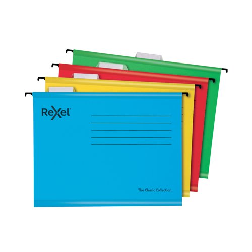 Rexel Classic Suspension Files A4 Assorted (Pack of 10) 2115585