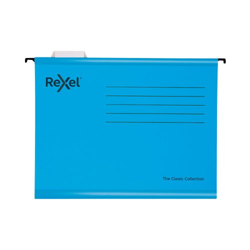 Rexel Classic Suspension Files A4 Blue (Pack of 25) 2115587 | ACCO Brands