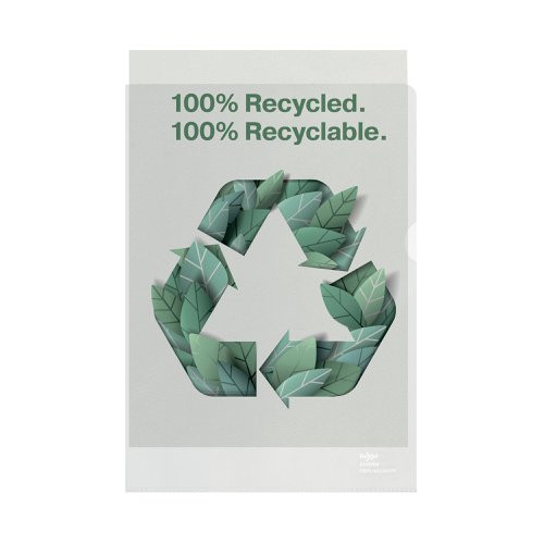 Rexel 100% Recycled A4 Plastic Folder (Pack of 100) 2115704