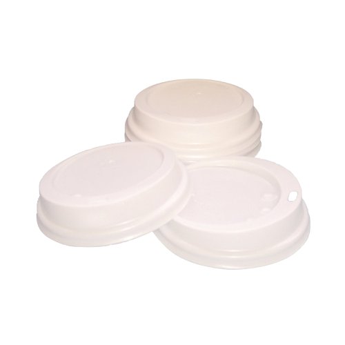 White 25cl Paper Cup Sip Lids (Pack of 100) MXPWL80