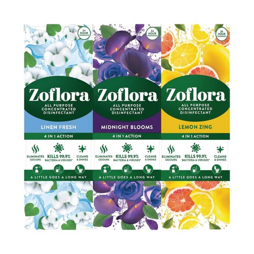 Zoflora Multipurpose Disinfectant 120ml Assorted Pack of 12 RY12329
