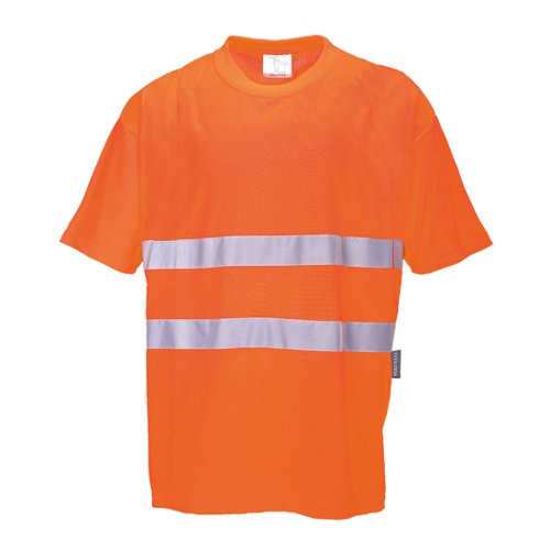 Portwest Hi Vis Cotton Comfort T-Shirt S/S M Orange POW21667