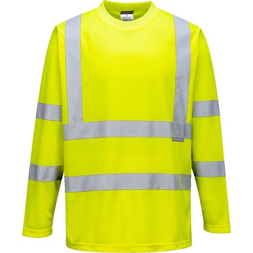 Portwest Hi Vis T-Shirt L/S 2XL Yellow POW27510