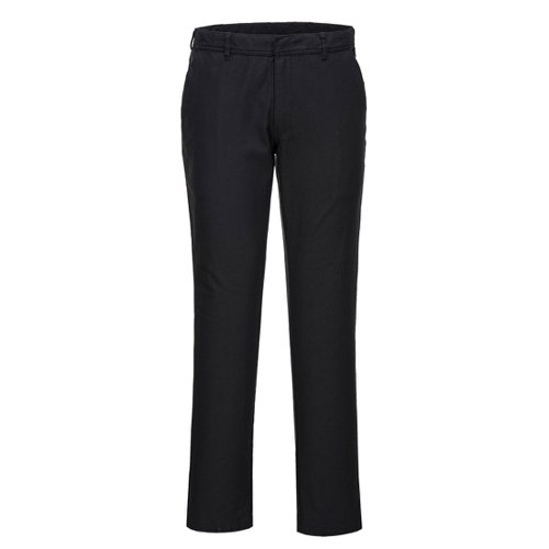 Portwest Stretch Slim Chino Trousers 28 Blk