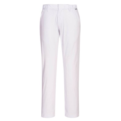 Portwest Stretch Slim Chino Trousers 32 White