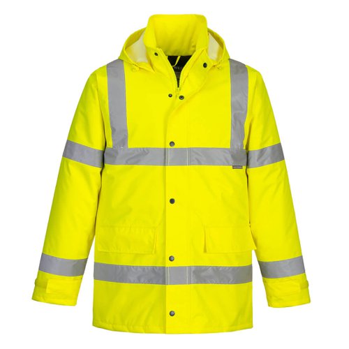 Portwest Hi Vis Winter Traffic Jacket 5XL Yellow