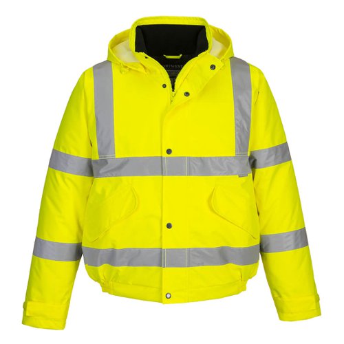 Portwest Hi Vis Winter Bomber Jacket XS Yellow