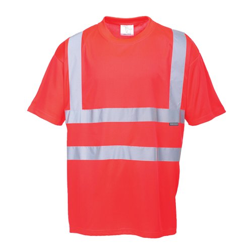 Portwest Hi Vis T-Shirt S/S 3XL Red POW20123