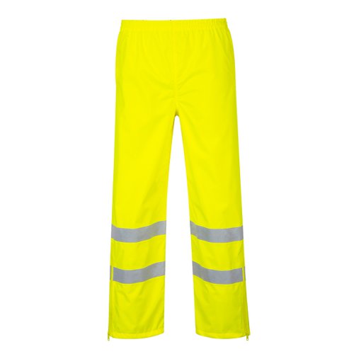 Portwest Hi Vis Breathable Rain Trousers M Yellow