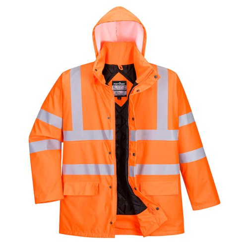 Portwest Sealtex Ultra Hi Vis Winter Jacket L Orange