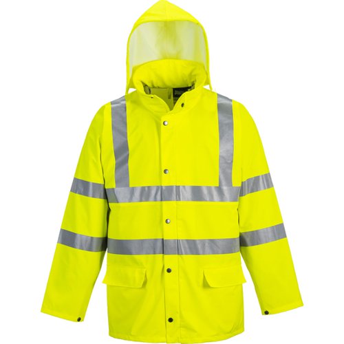 Portwest Sealtex Ultra Hi Vis Rain Jacket XS Yellow