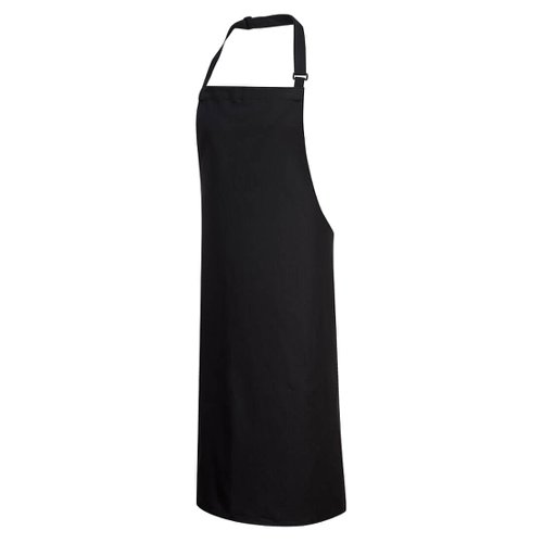 Portwest Cotton Bib Apron Blk (Pack of 12)