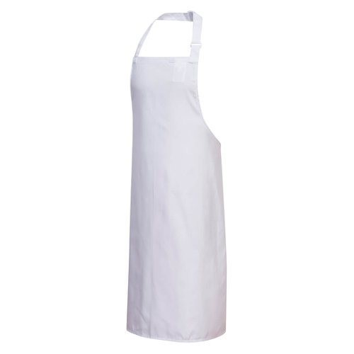 Portwest Polycotton Bib Apron White (Pack of 12)