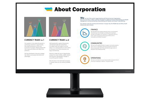 Samsung T45F 24 Inch Full HD Monitor LF24T450FQRXXU | SAM08410 | Samsung