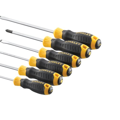 Stanley C/Grip 6 Piece Pozidriv Phillips Screwdriver Set STHT16172-0