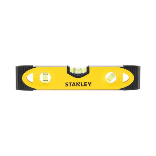 Stanley Magnetic Shock Resistant Torpedo Spirit Level 230mm Yellow/Black 0-43-511