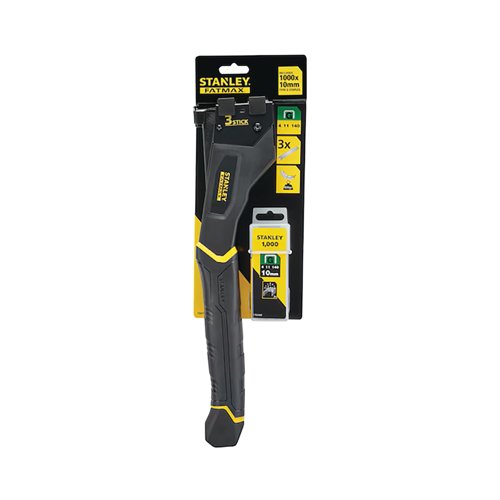 Stanley Fatmax 3 Stick Hammer Tacker + 1000 Type G Staples FMHT81394-9