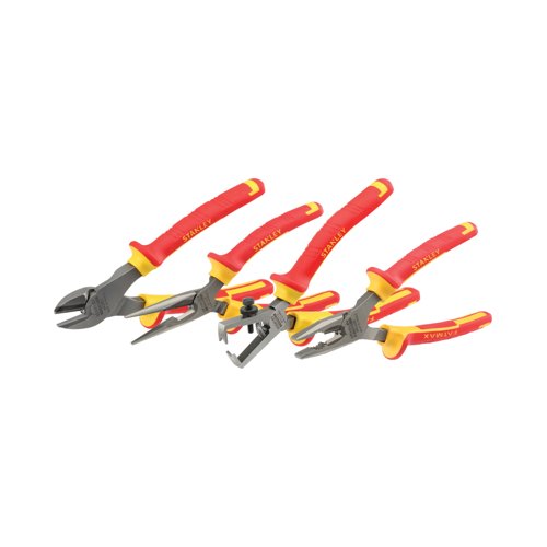Stanley Fatmax 4 Piece VDE Plier Set Pack of 3 4-84-489