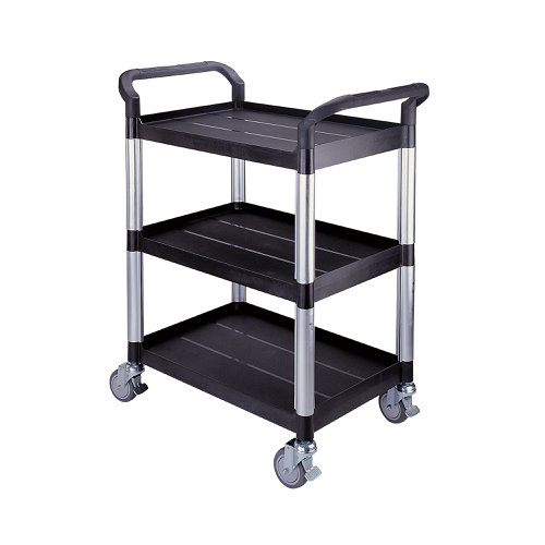 Black Open Service Trolley Cart 309620