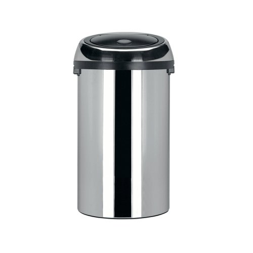 Touch Top Waste Bin 50 Litre Steel 311734