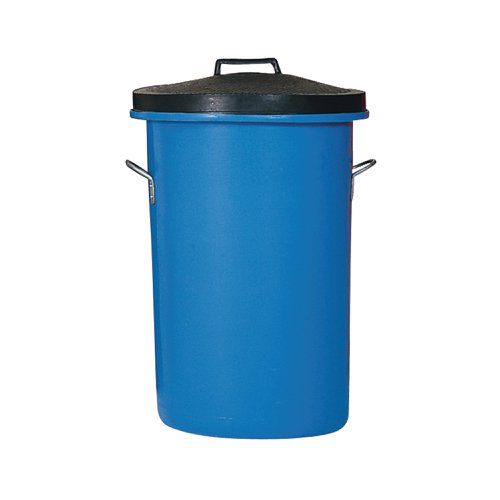 Heavy Duty Coloured Dustbin 85 Litre Blue 311963