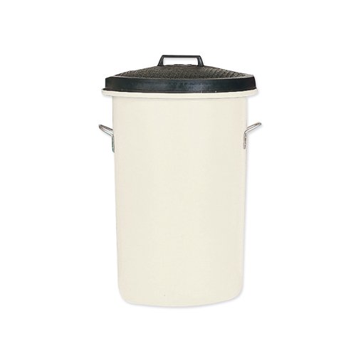 Complete with lid and zinc plated handles, this heavy duty plastic dustbin is ideal for implementing a colour coordinated waste disposal system. The bin container features 2 handles, with an additional handle on the lid for easy emptying. With a large 85 litre capacity, this white bin measures W476 x D476 x H673mm.