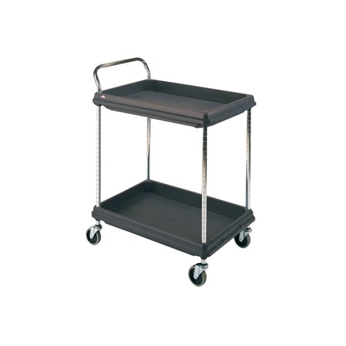 2 Tier Black 832x546x1041mm Deep Ledge Trolley 322441 | SBY10781 | Metro