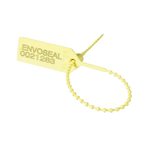 Security Seal Pull Tight 149mm Numbered Yellow (Pack of 1000) 323473 | HC Slingsby PLC