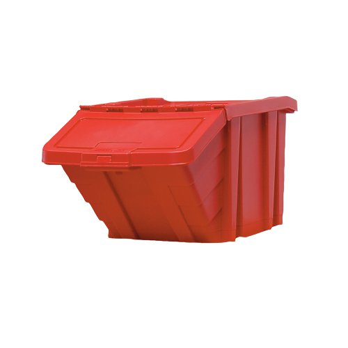 VFM Red Heavy Duty Recycle Storage Bin With Lid 369045 | HC Slingsby PLC