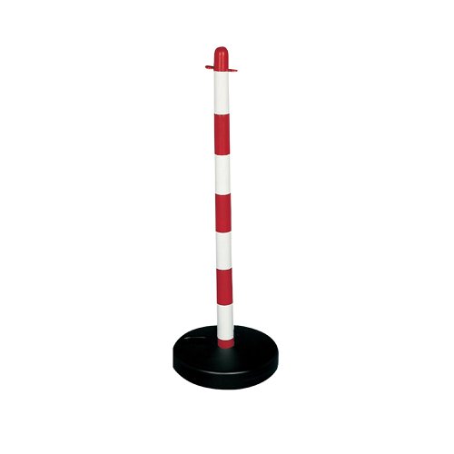 SBY19347 | Featuring a bright red and white design, this is perfect for keeping all of your areas cordoned off and separated. When used with a plastic separation chain, this is the perfect product for versatile and easily changeable barriers. With a weighted base, you can be sure that this is a secure product that will not be knocked over by accident or weather. This means that the product gives your barrier a sense of permanence.