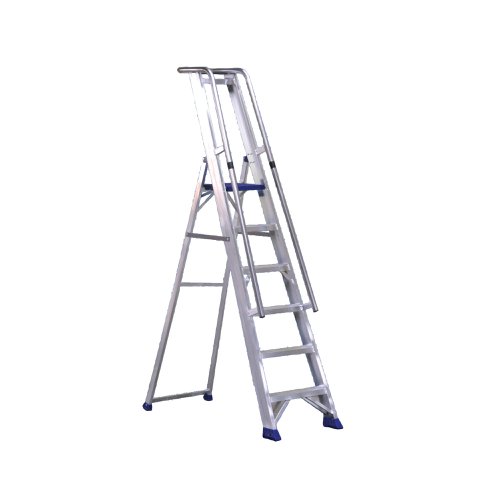 Aluminium 7 Steps Ladder With Platform 377857