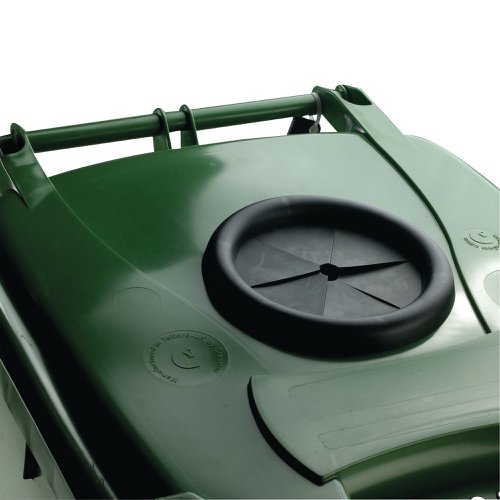 Wheelie Bin with Bottle Bank Aperture 240 Litre Green 377876 | HC Slingsby PLC