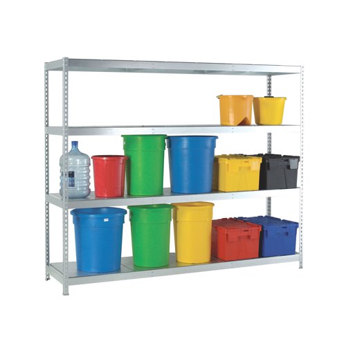 Heavy Duty Galvanised Additional Shelf 1800x600mm Orange/Zinc 378890