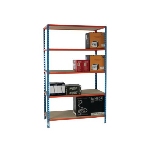 Standard Duty Painted Orange Shelf Unit Blue 378986 | HC Slingsby PLC