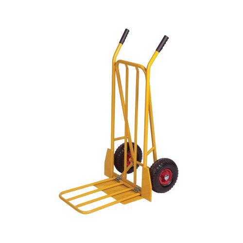 Yellow General Purpose Sack Truck with Folding Footplate 382848