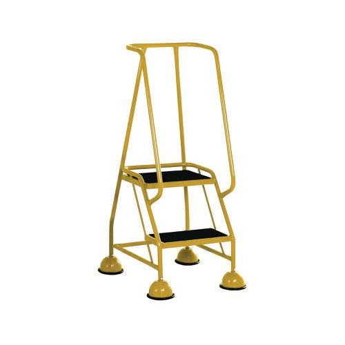 Yellow 2 Tread Tubular Steel Step 385133