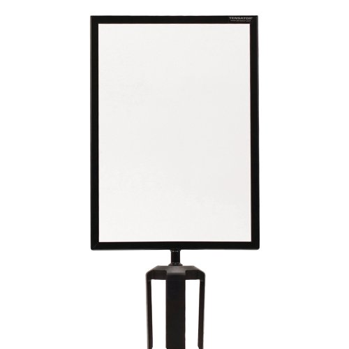 VFM Barrier System Sign Holder A4 Portrait Black 326403