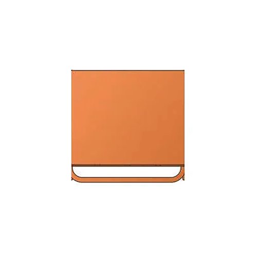 Fire Retardant Steel Sackholder White Body with Orange Lid 42L 410367