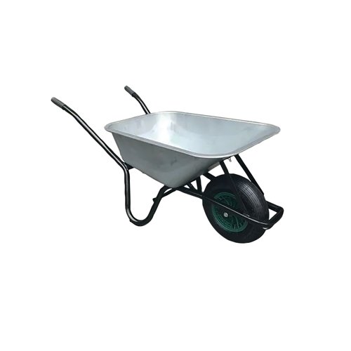 Galvanised Steel Wheelbarrow with Pneumatic Tyre 100 Litre 418636